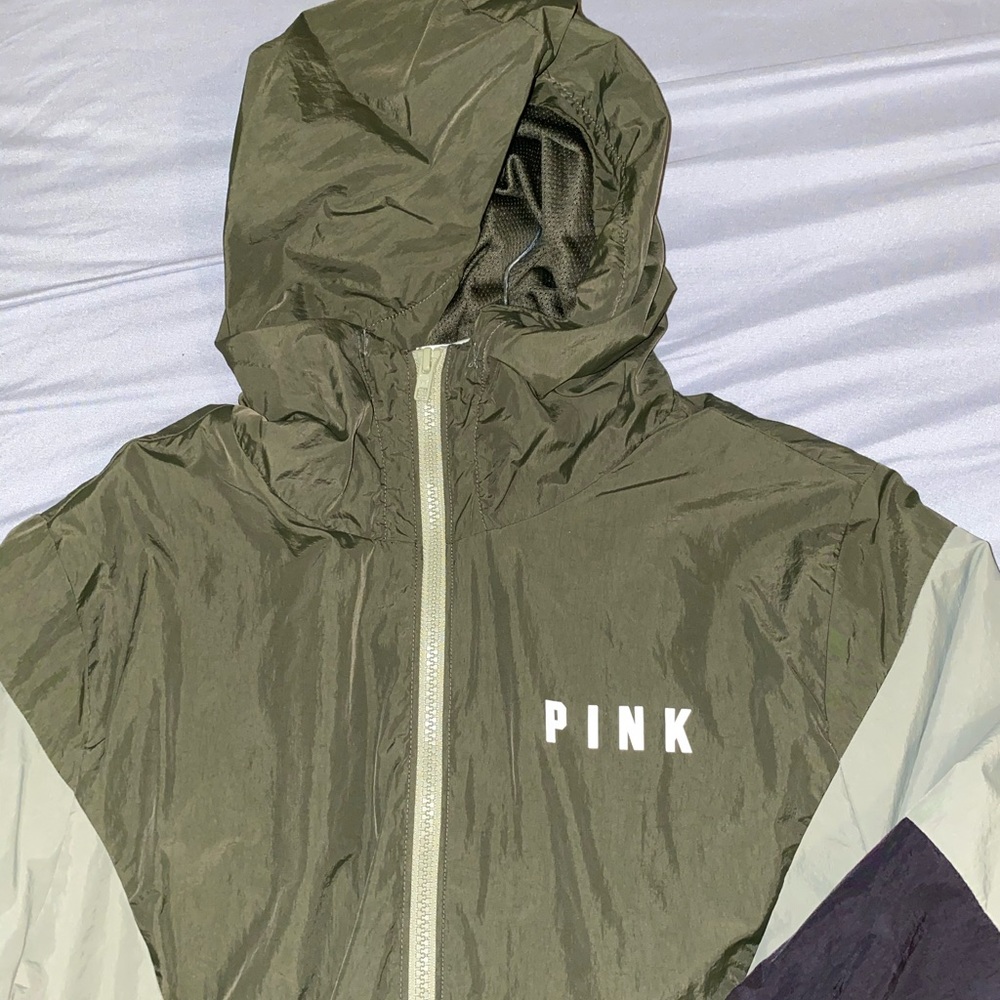 PINK green windbreaker